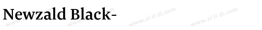 Newzald Black字体转换 Newzald Black字体转换
